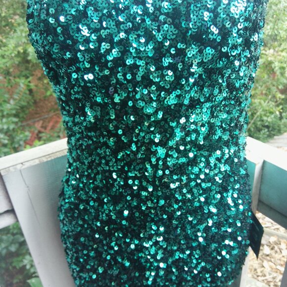 Lulus Sequin One Shoulder Body Con Mini Dress - Picture 7 of 11
